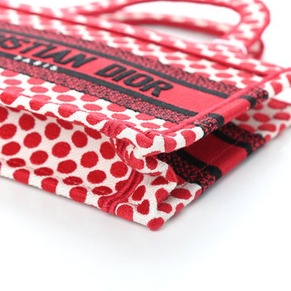 Christian Dior Canvas DiorAmour Dots Mini Book Tote Red 9 of 9