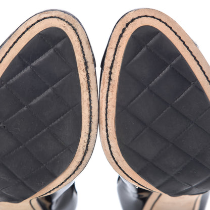Chanel Patent CC Elastic Stretch Pumps 39 Black 11 of 11