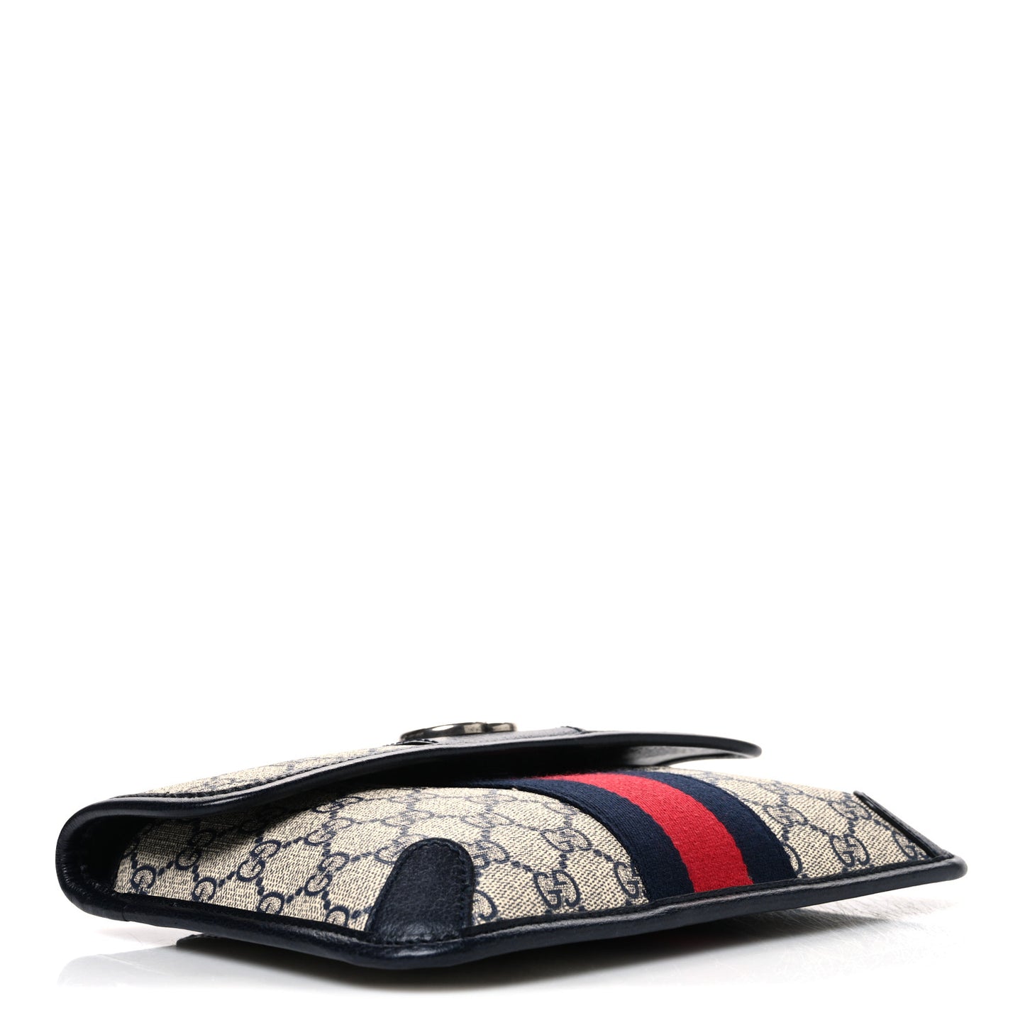 GG Supreme Monogram Web Small Ophidia Belt Bag 95 38 Beige Navy
