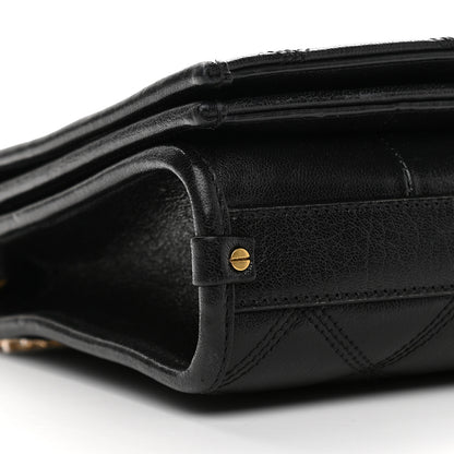 Saint Laurent Lambskin Quilted Mini Becky Chain Bag Black 8 of 9