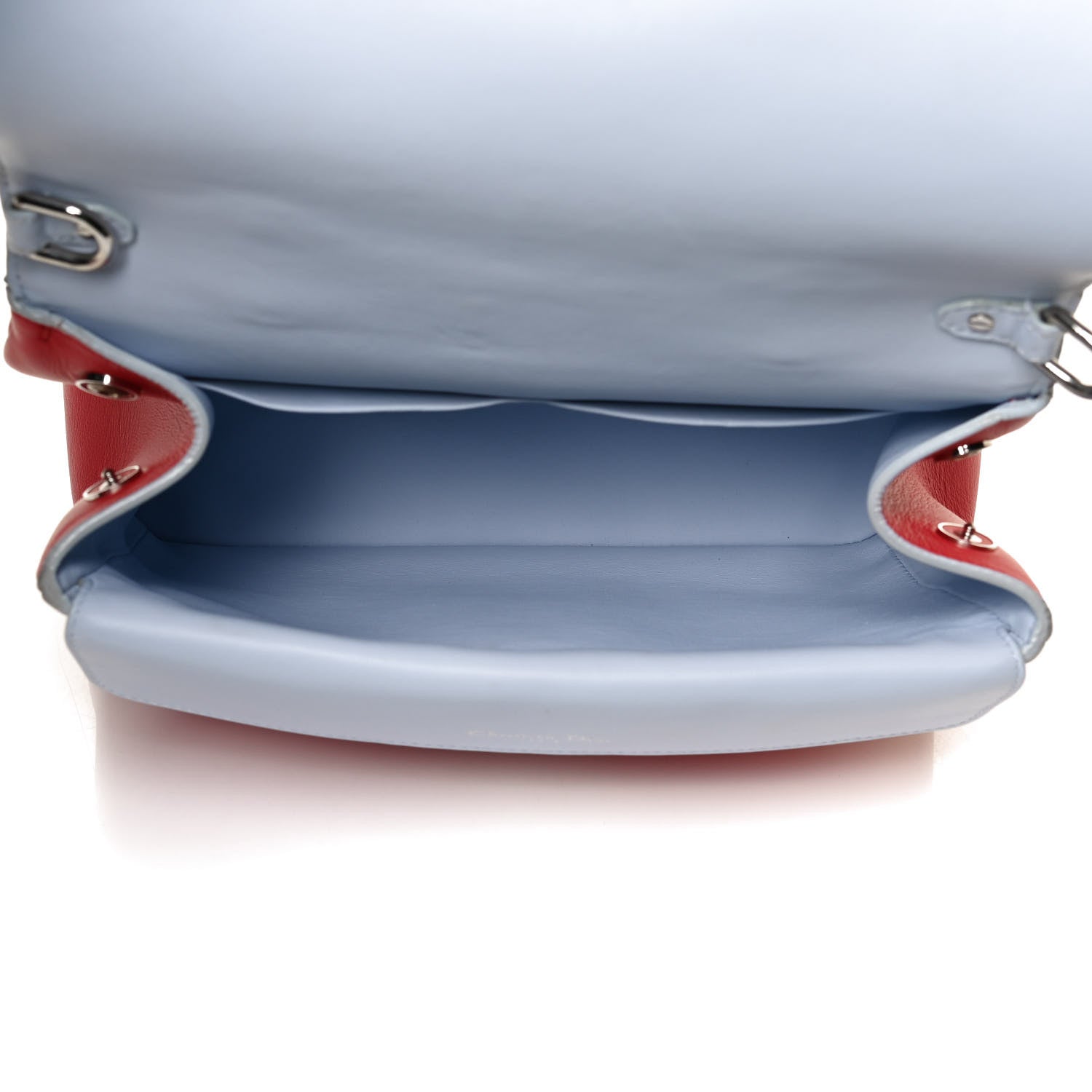 Christian Dior Smooth Calfskin Small Be Dior Flap Red 9 of 11
