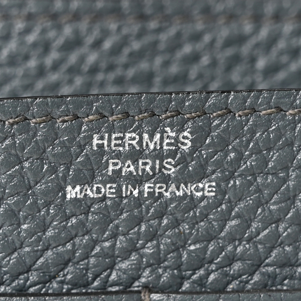 Hermes Togo Dogon Duo Wallet Bleu Orage 7 of 11