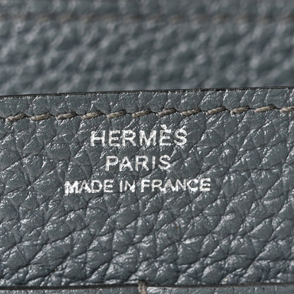Hermes Togo Dogon Duo Wallet Bleu Orage 7 of 11