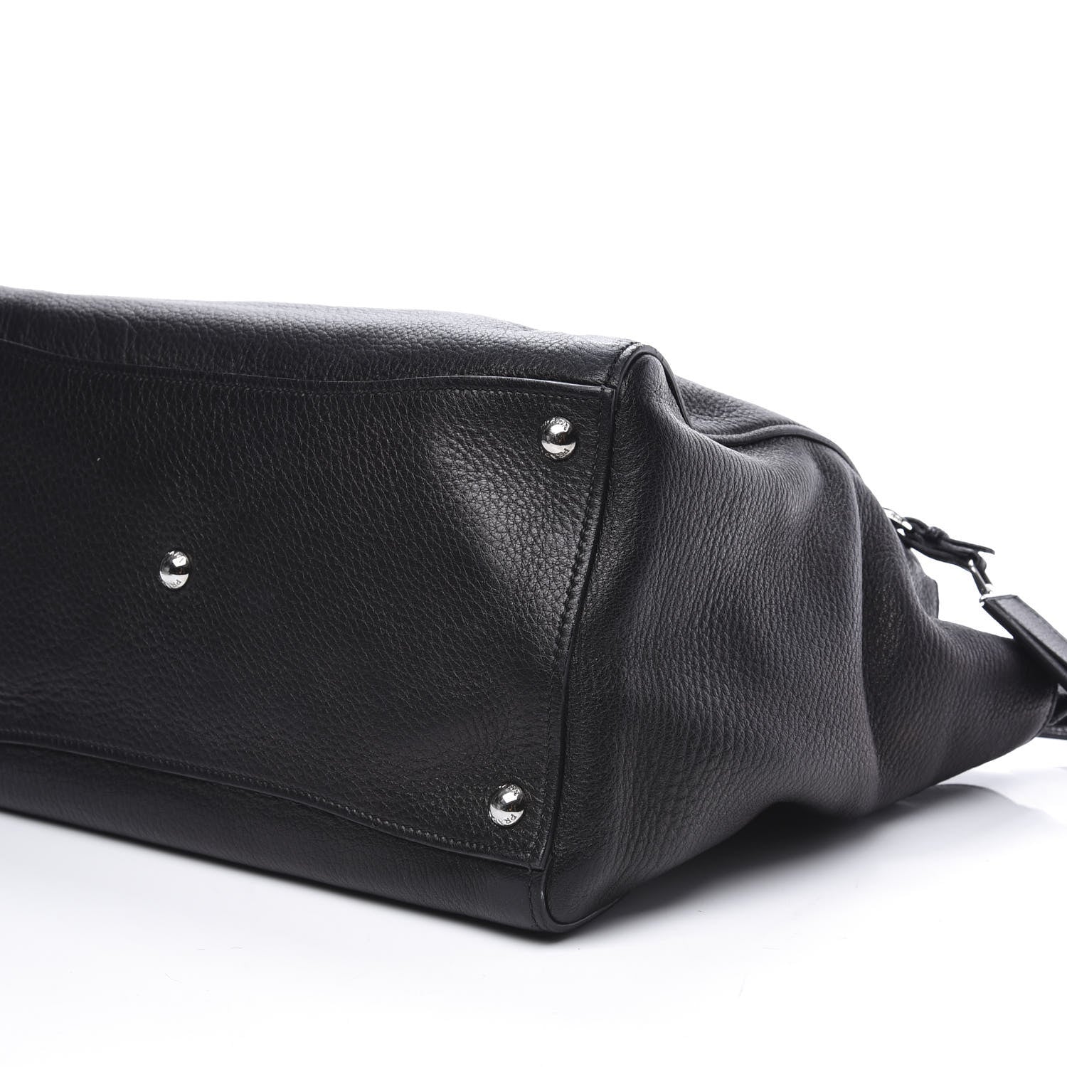 Prada Vitello Daino Twin Pocket Tote Black 6 of 13
