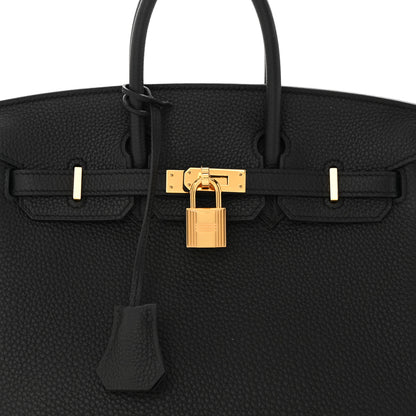 Hermes Togo Birkin 25 Black 7 of 13