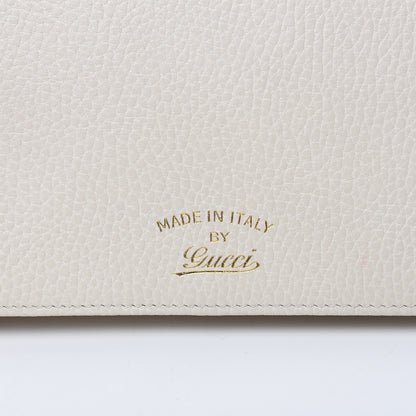 Gucci Dollar Calfskin Mini Swing Wallet Bag Mystic White 9 of 9