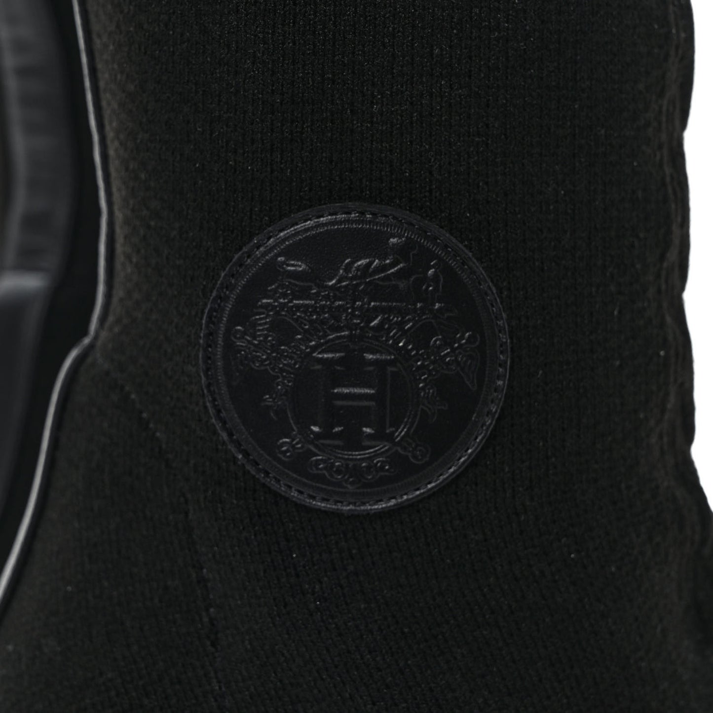 Knit Calfskin Fontaine 60 Boots 38 Black