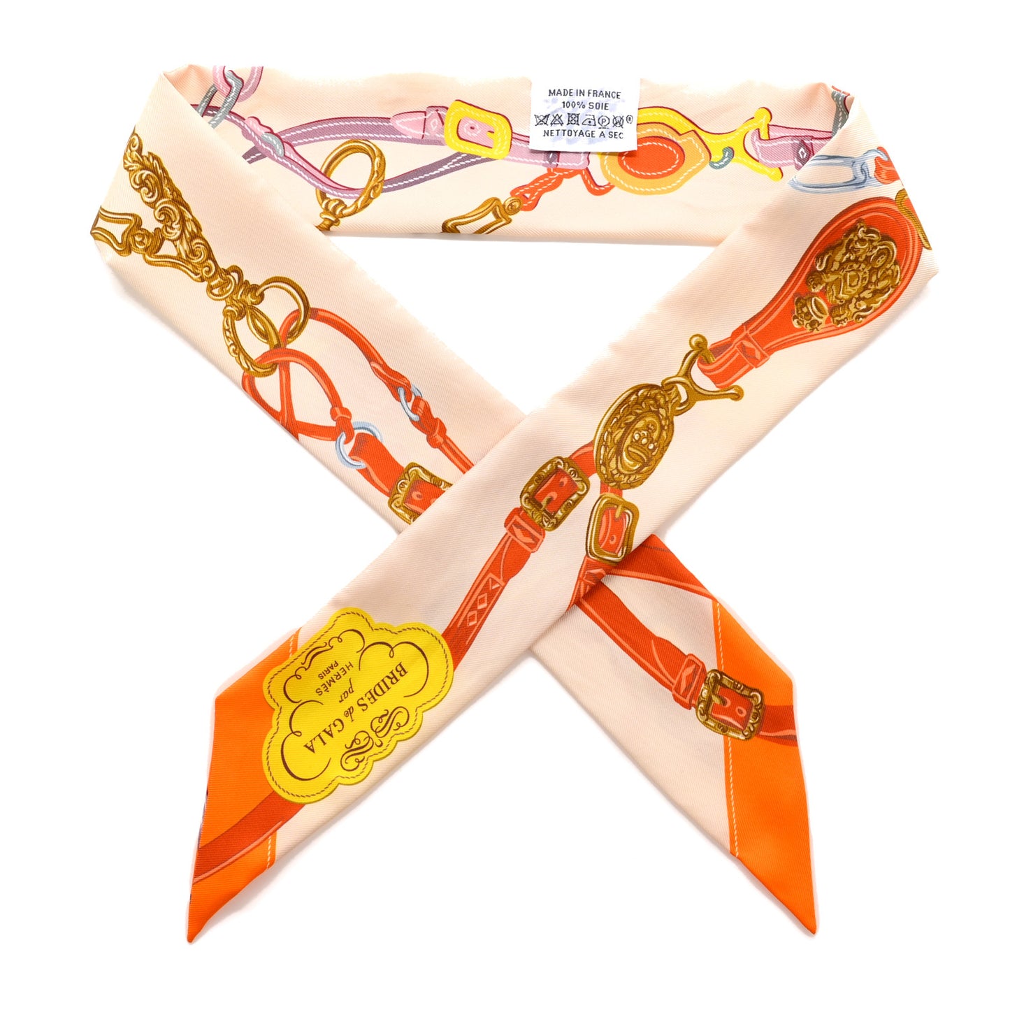 Silk Brides De Gala Twilly Creme Orange Jaune Vif