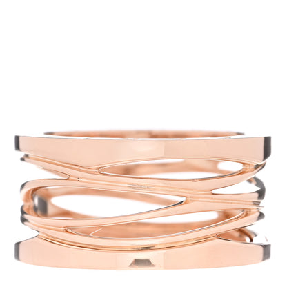 Bulgari 18K Rose Gold B.Zero1 Legend Four-Band Ring 62 10 1 of 5