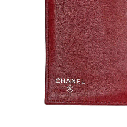 Chanel Lambskin Quilted Large Flap Wallet Red 7 of 14