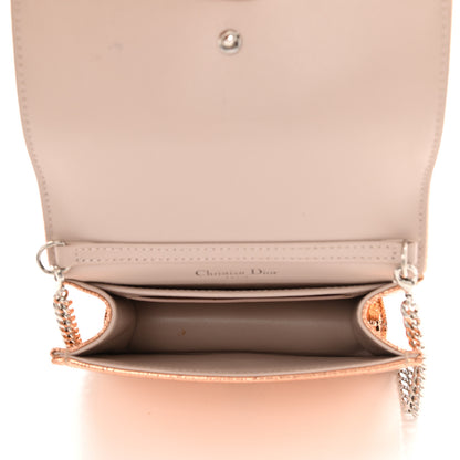 Christian Dior Ceramic Effect Deerskin Baby Diorama Flap Bag Gold 5 of 10
