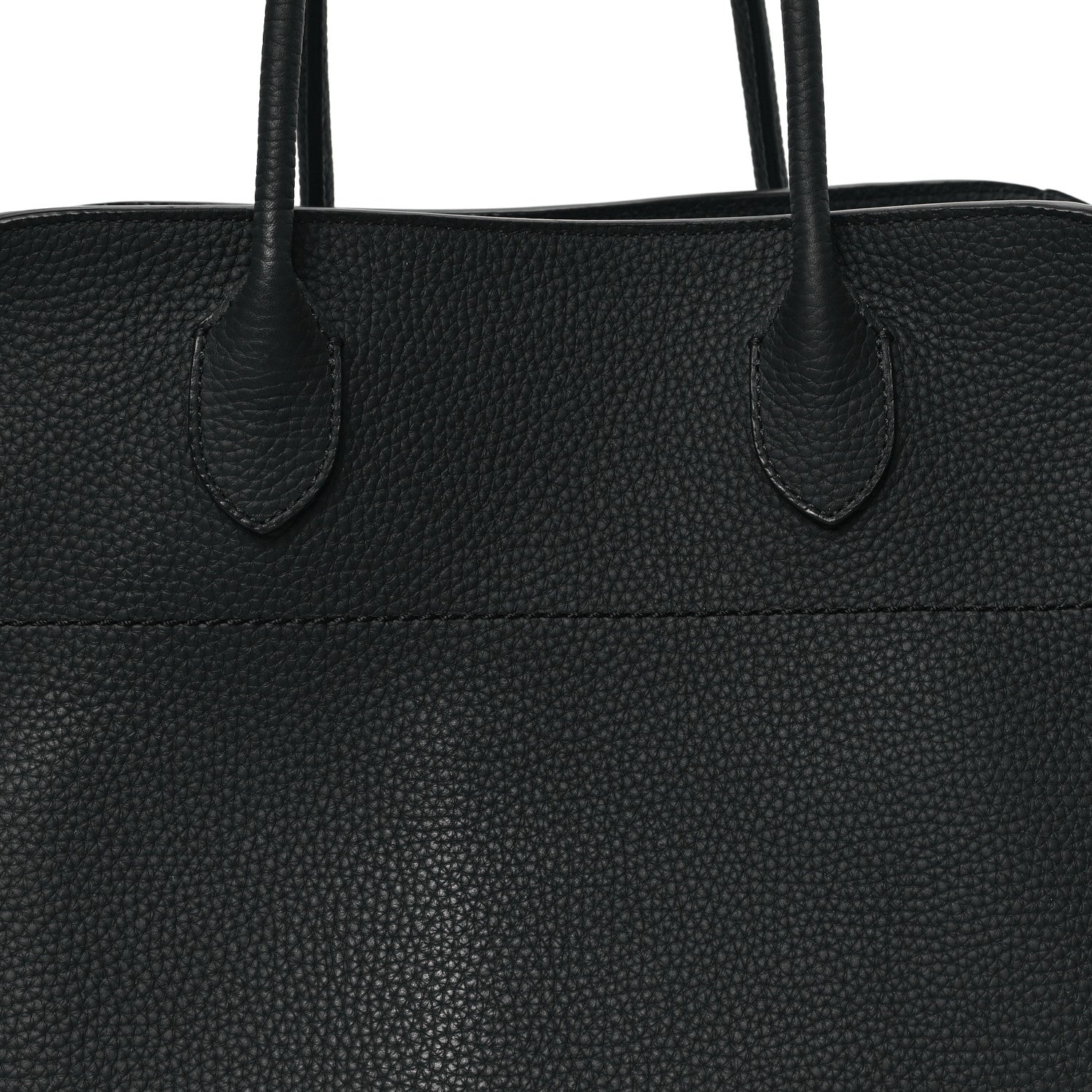The Row Matte Grained Calfskin Soft Margaux 15 Black 7 of 10