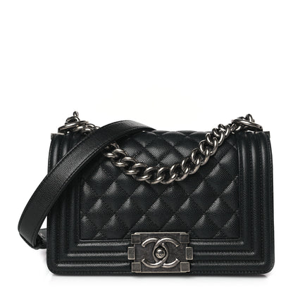 Chanel Caviar Quilted Small Boy Flap Black 1 of 13