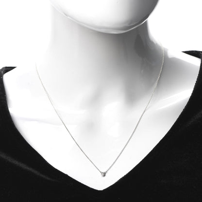 Tiffany Sterling Silver Diamond .05ct Elsa Peretti Diamonds by the Yard Pendant Necklace 2 of 6