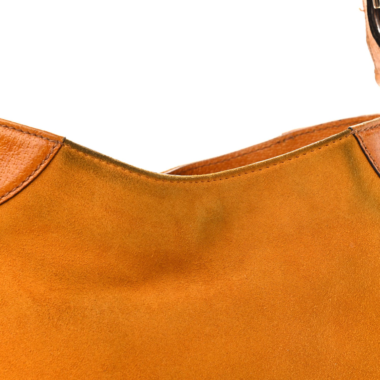 Gucci Suede Hasler Hobo Yellow 10 of 13