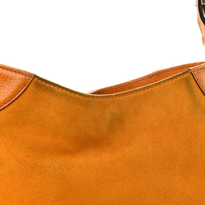 Gucci Suede Hasler Hobo Yellow 10 of 13