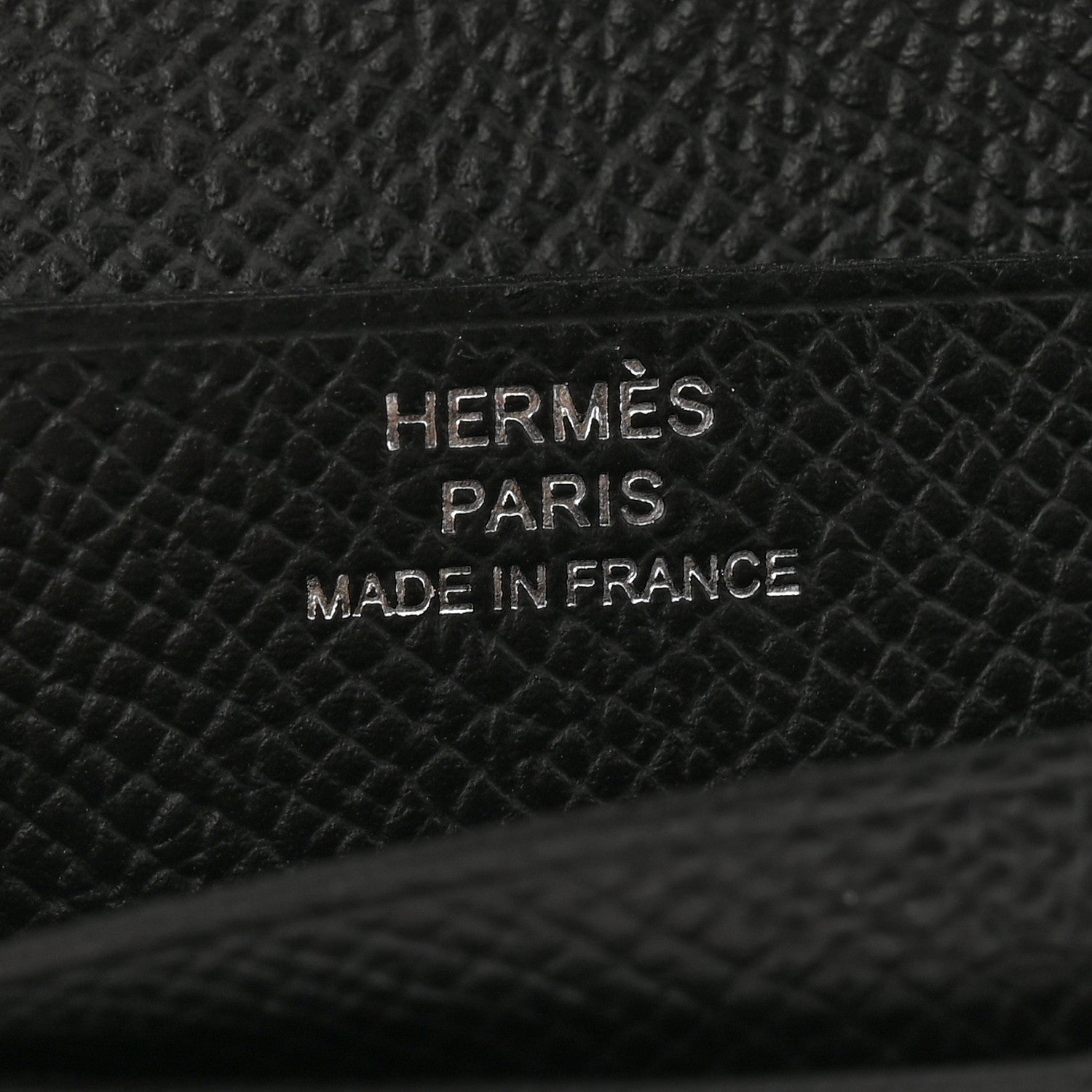 Hermes Epsom Bearn Compact Wallet Black 6 of 7