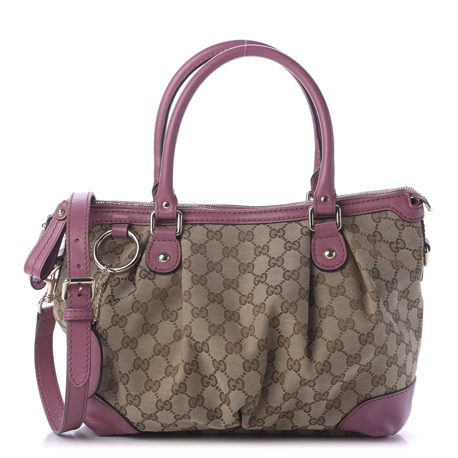 Gucci Monogram Medium Sukey Top Handle Peonia Flower 1 of 13