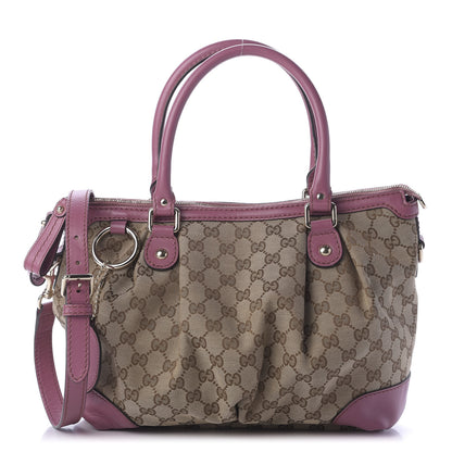 Gucci Monogram Medium Sukey Top Handle Peonia Flower 1 of 13