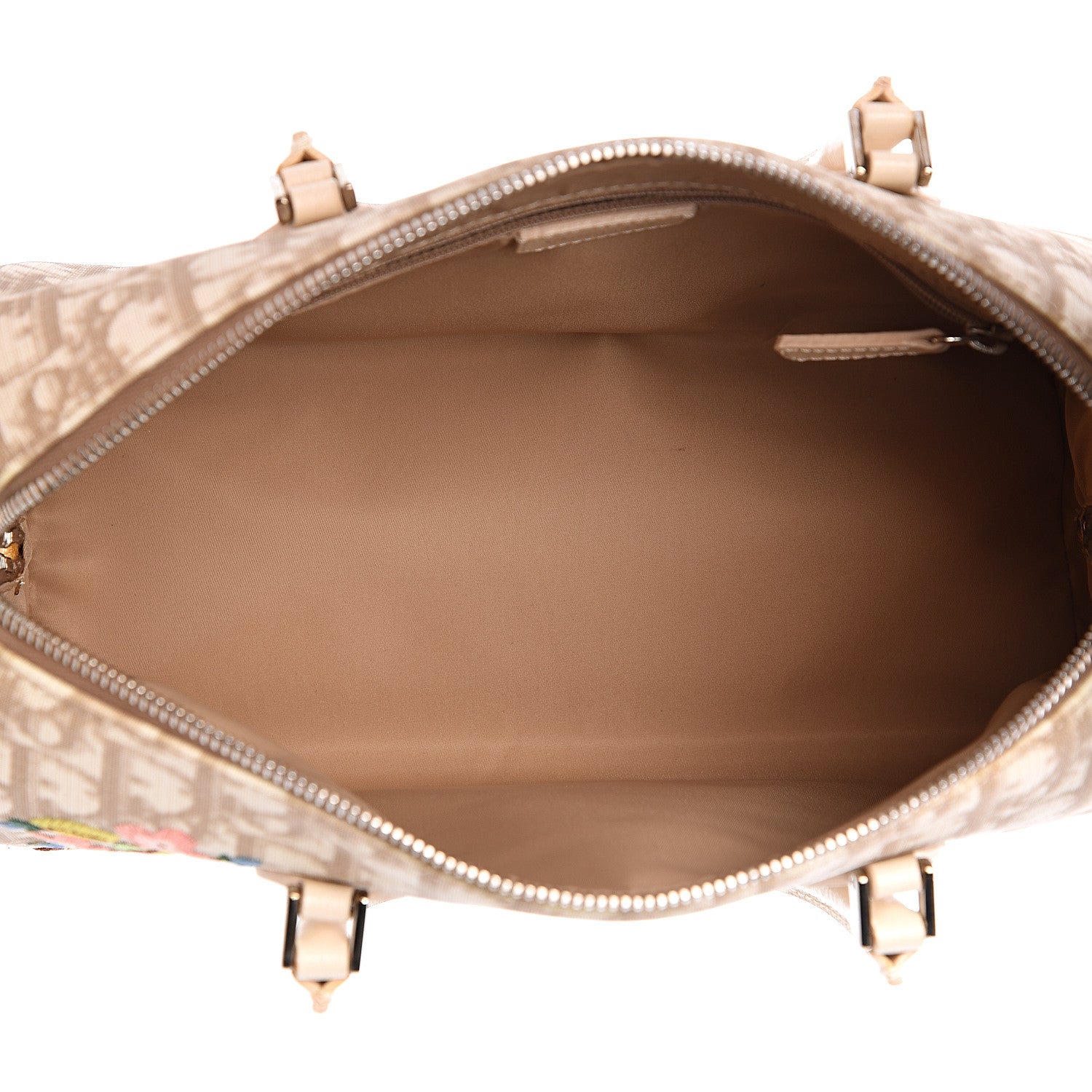 Christian Dior Monogram Vintage Flowers Bowler Beige 4 of 9