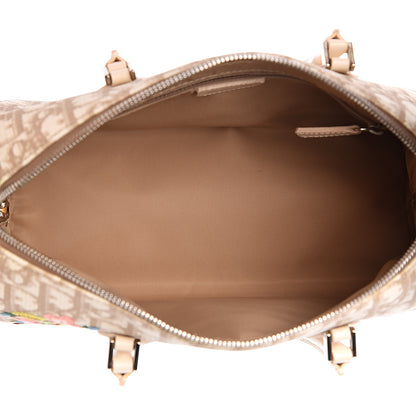 Christian Dior Monogram Vintage Flowers Bowler Beige 4 of 9