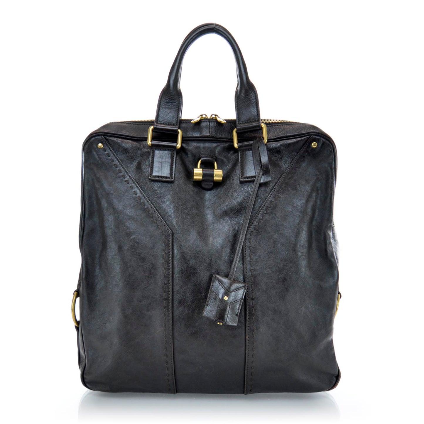 Leather Muse Tote Brown