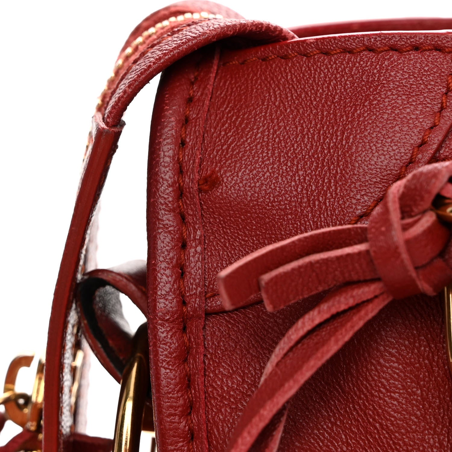 Balenciaga Chevre Gold Metallic Edge Hardware Mini City Rouge Brique Rouge Grenade 13 of 16