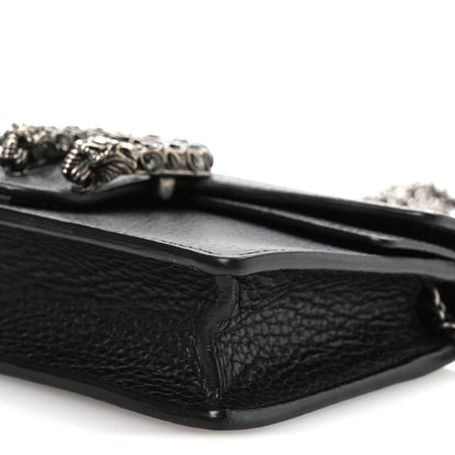 Gucci Calfskin Super Mini Dionysus Shoulder Bag Black 9 of 10