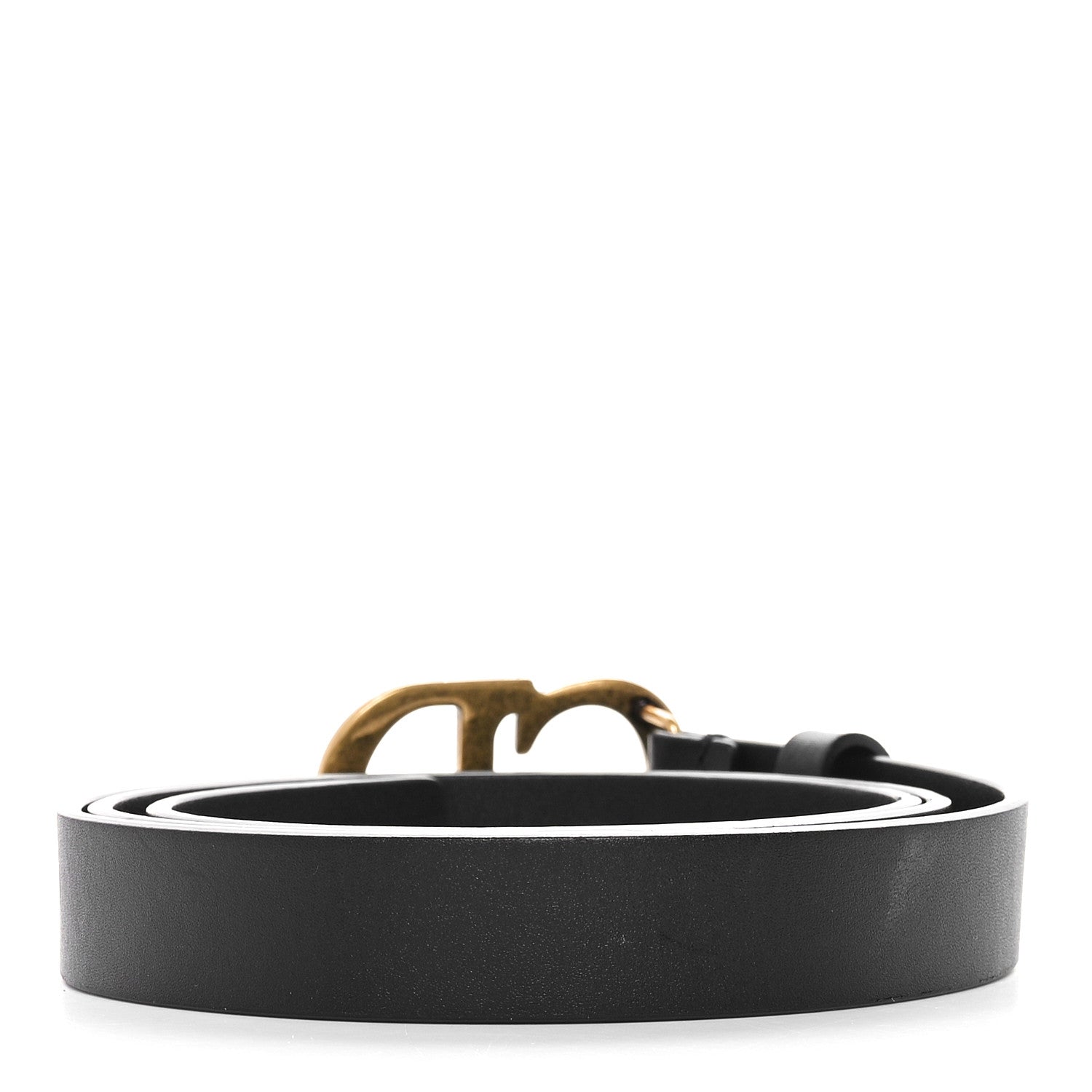 Christian Dior Calfskin Saddle Belt 80 32 Black 2 of 5