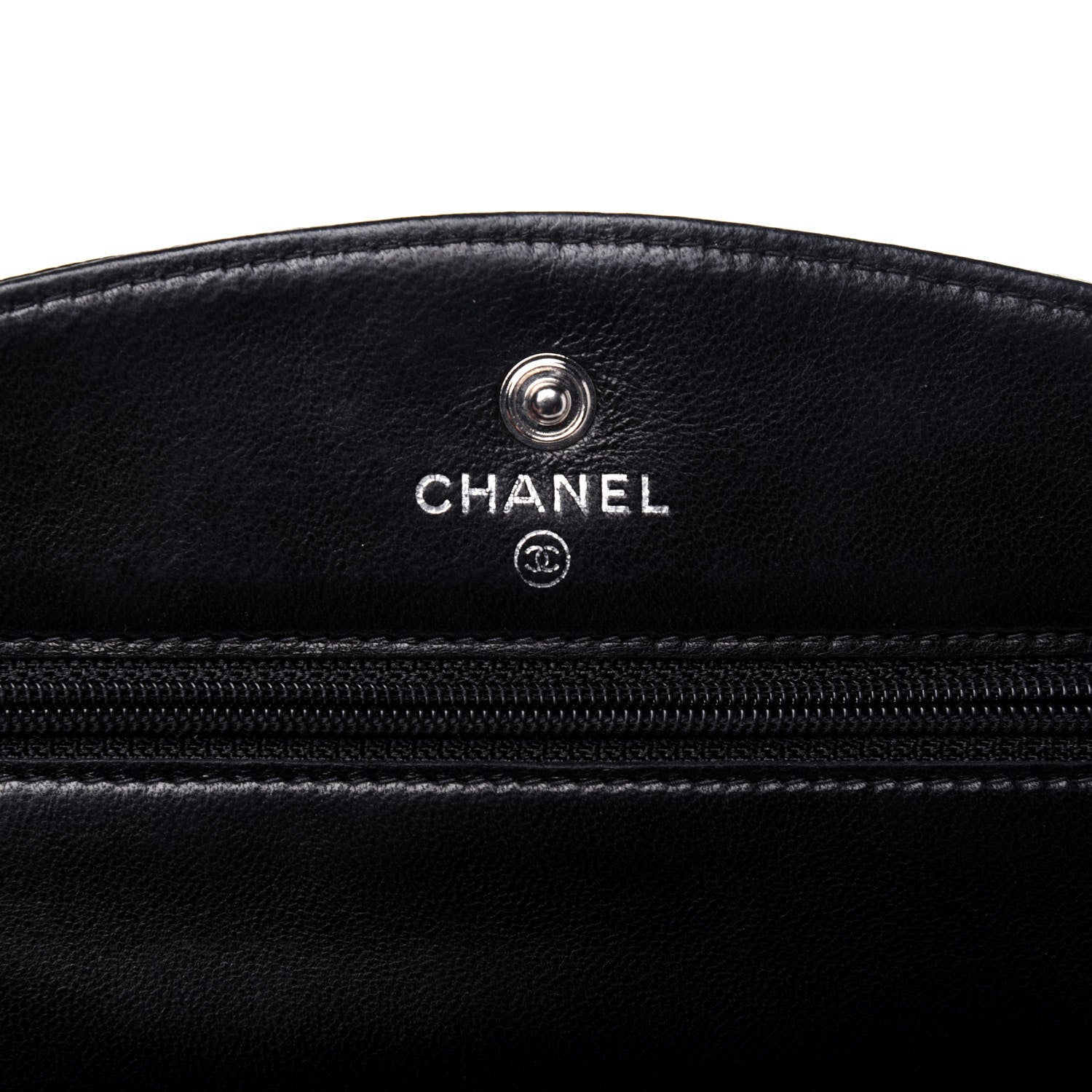 Chanel Caviar Timeless CC Wallet On Chain WOC Black 5 of 13