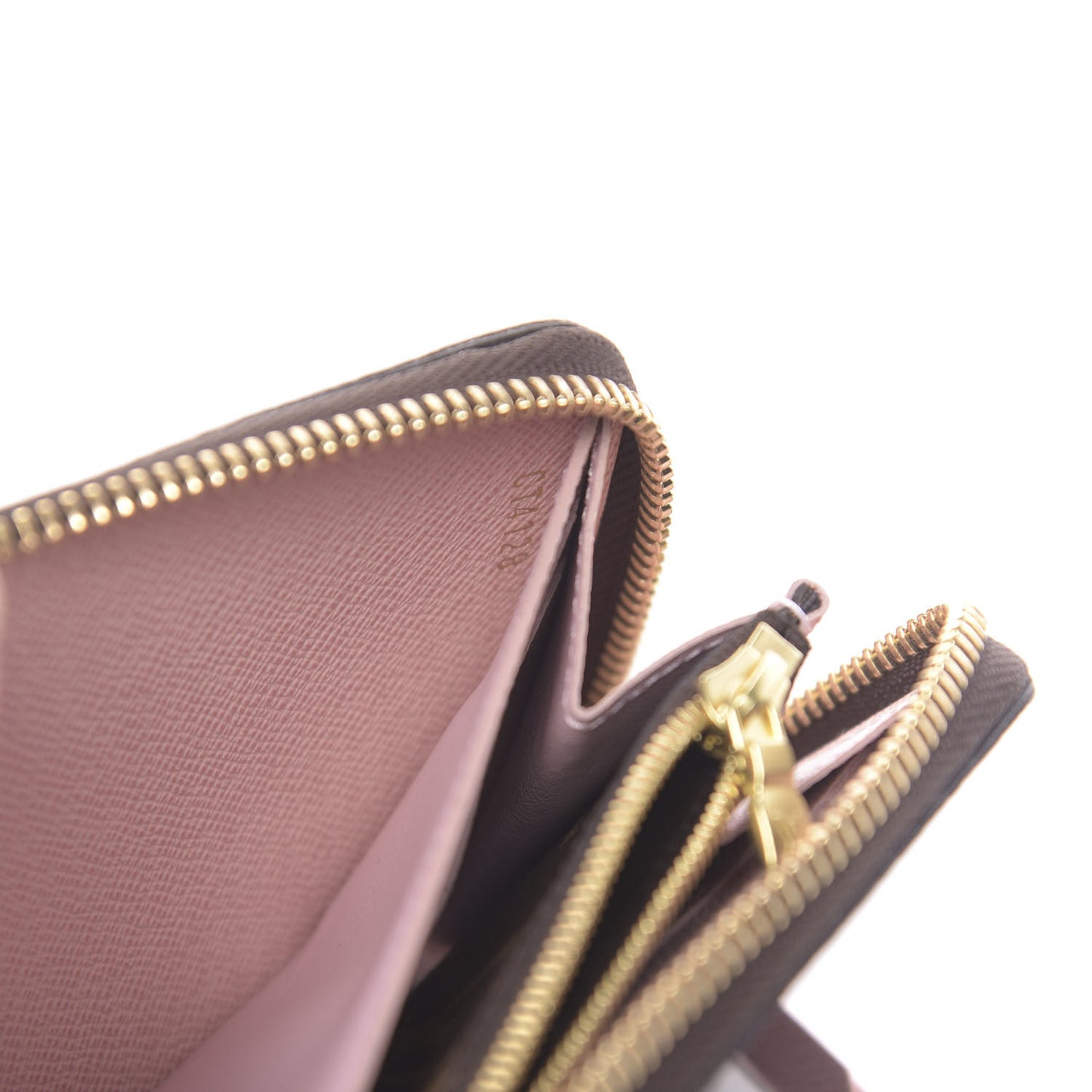 Monogram Clemence Wallet Rose Ballerine