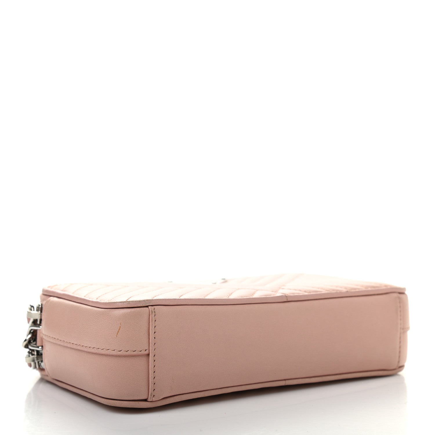 Prada Nappa Impunture Diagramme Mini Double Zip Chain Crossbody Bag Orchidea 3 of 14