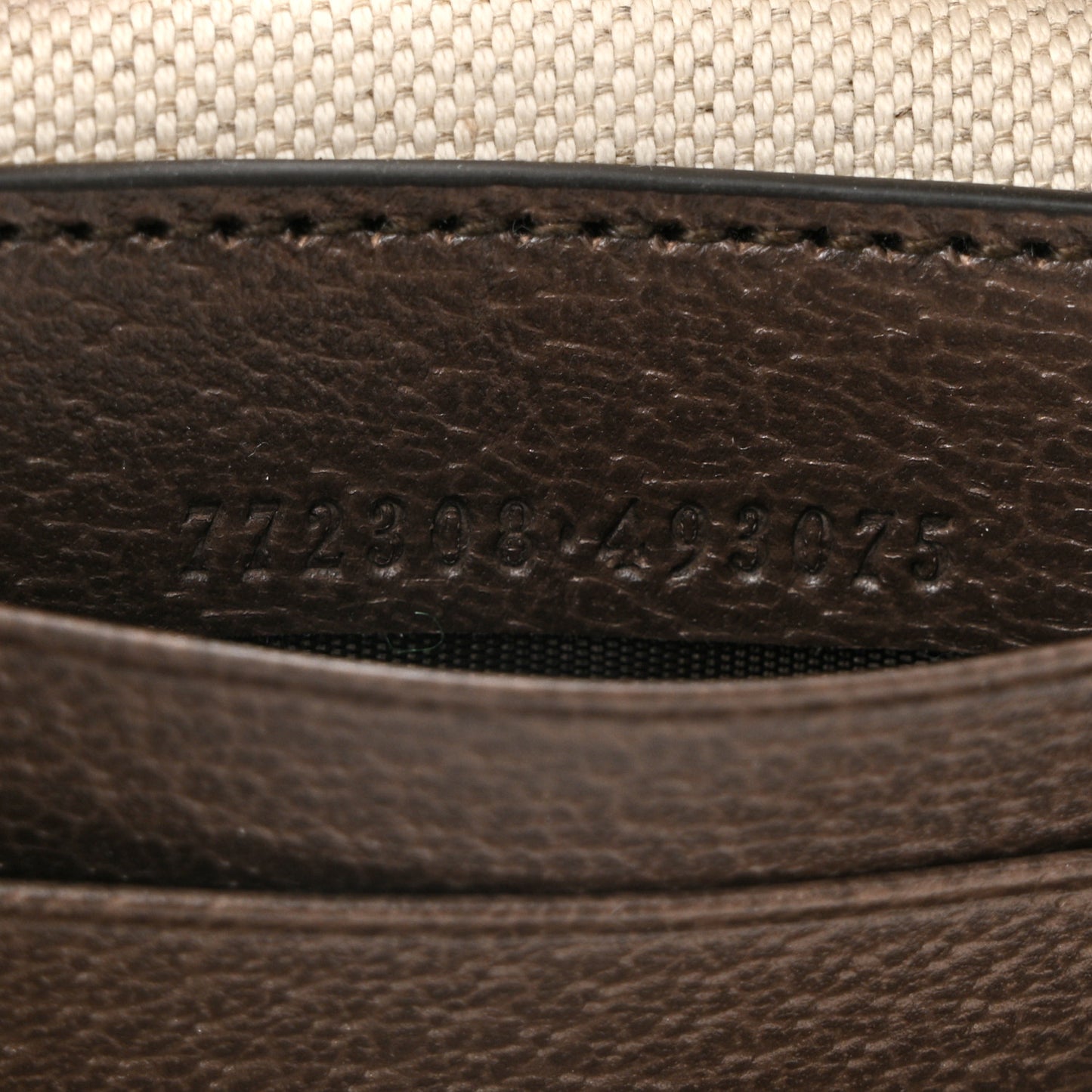 GG Supreme Monogram Textured Dollar Calfskin Small Ophidia Shoulder Bag Beige Ebony New Acero