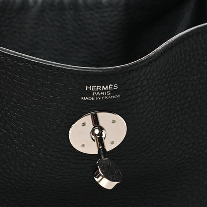 Hermes Taurillon Clemence Lindy 26 Black 6 of 11