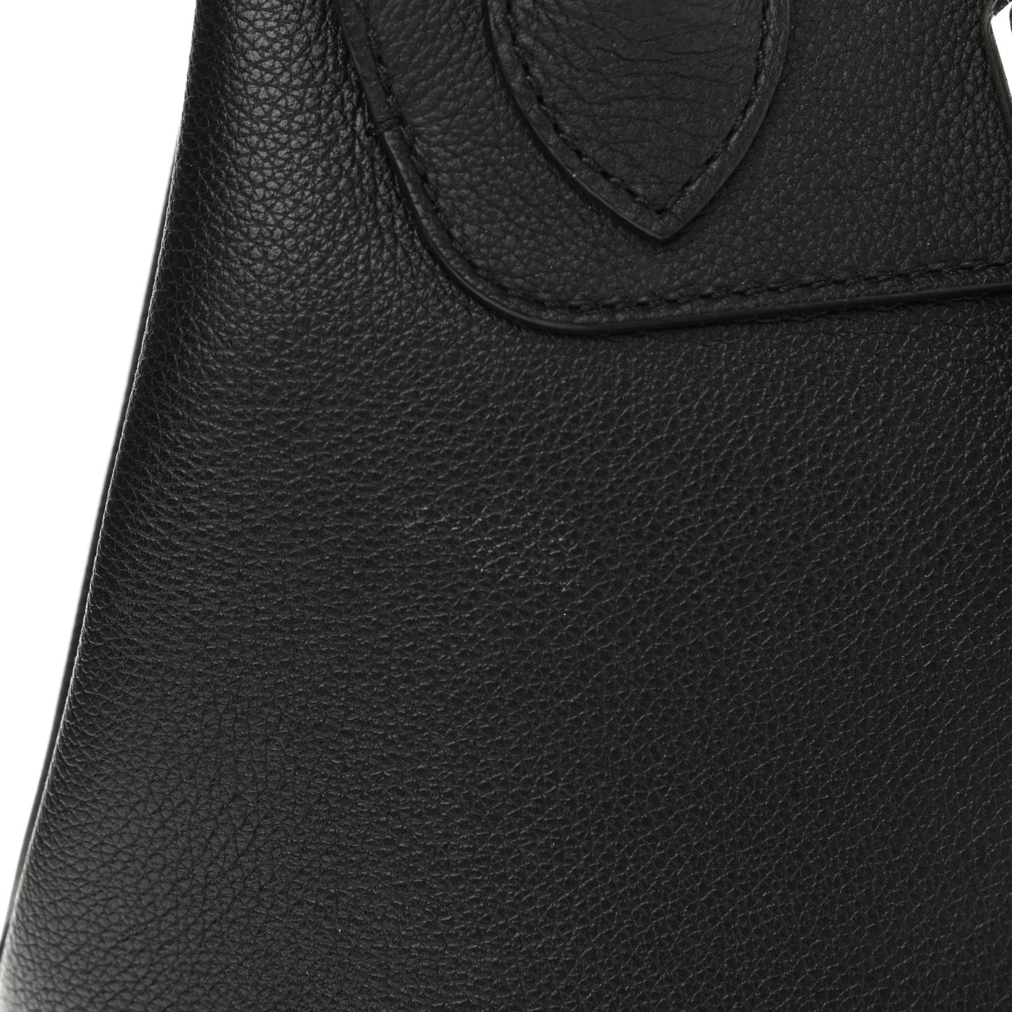 Calfskin Lockme Backpack Black