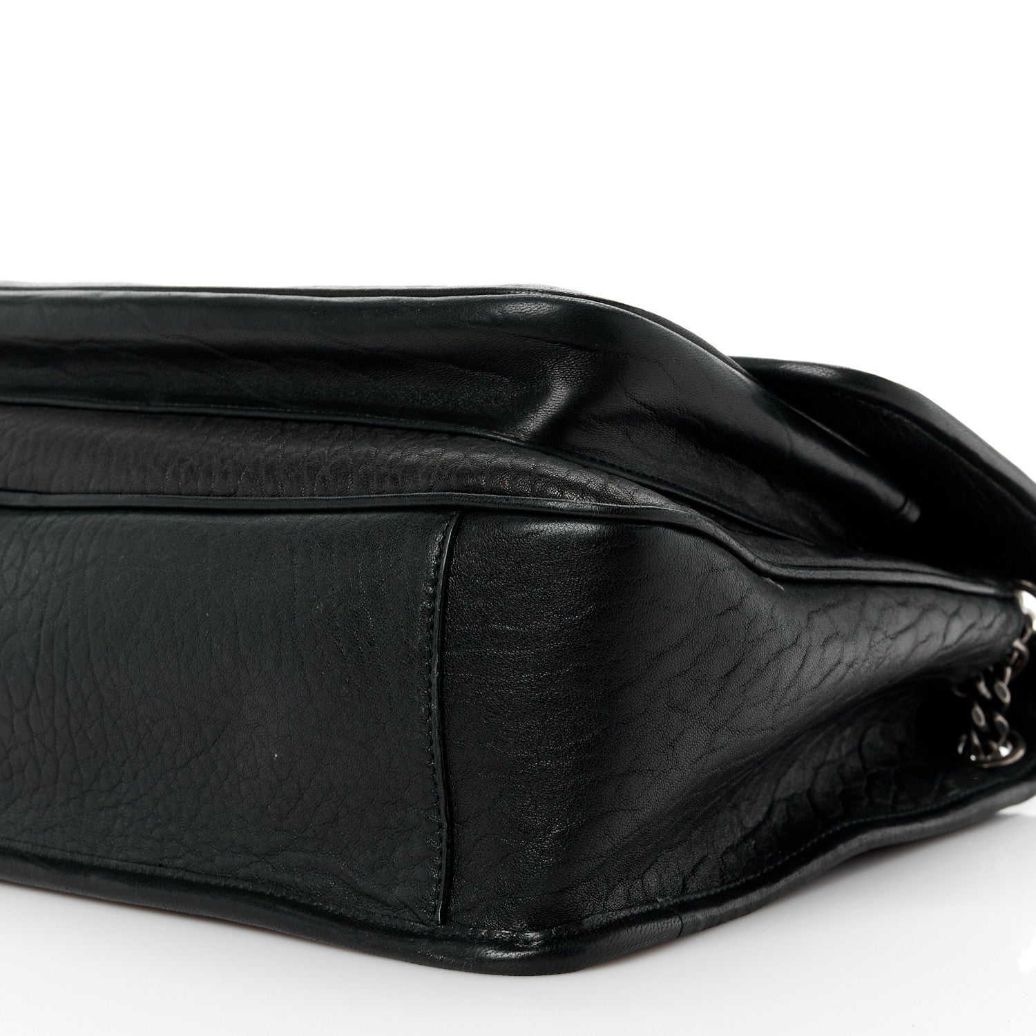 Saint Laurent Grained Lambskin Monogram Large Niki Chain Satchel Black 11 of 11