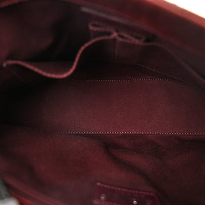 Chanel Crumpled Grained Calfskin Jumbo CC Crave Flap Burgundy 5 of 11