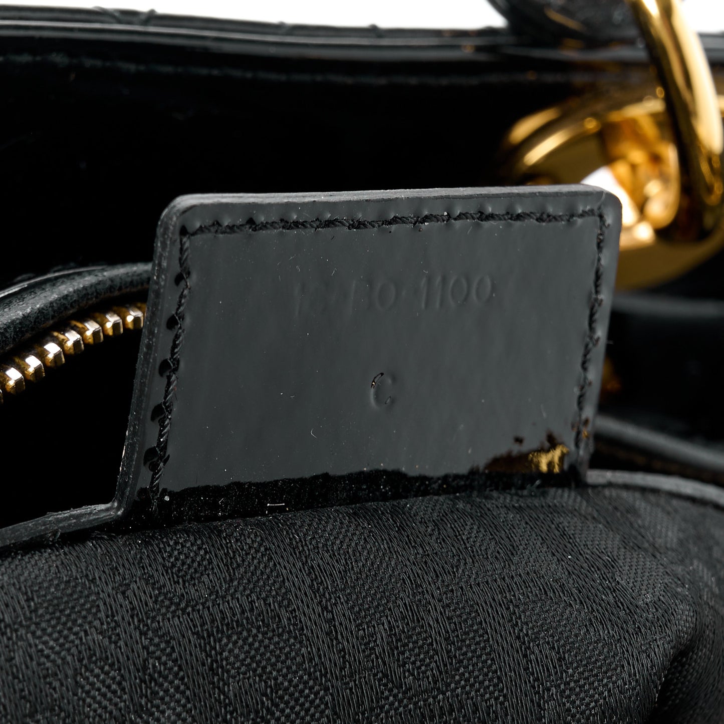 Patent Cannage Medium Lady Dior Black