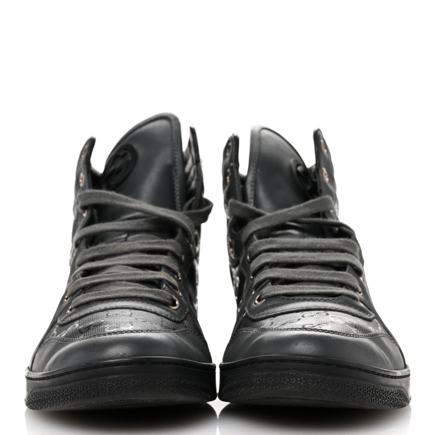 Imprime Monogram Mens Coda High Top Sneakers 8 Grey