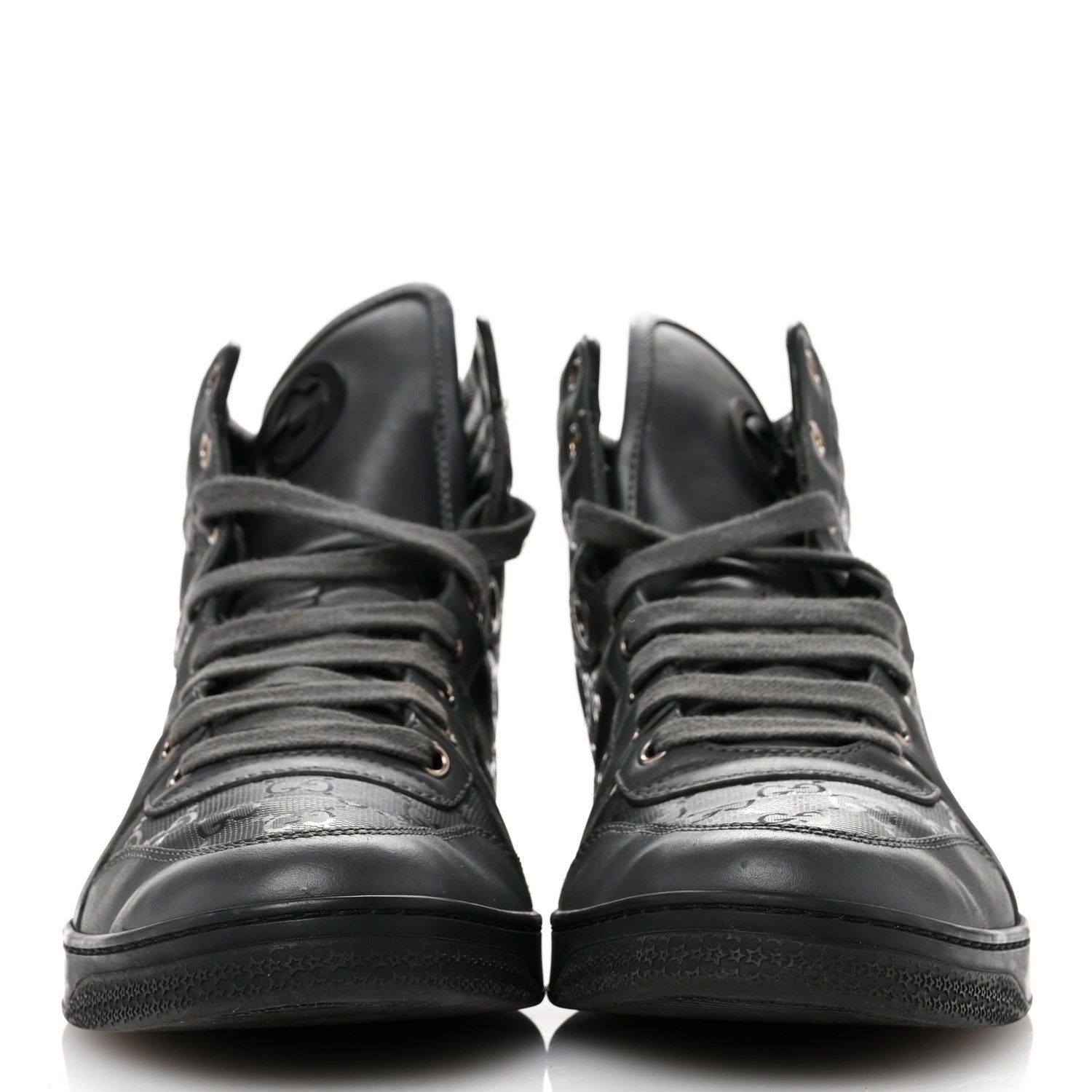 Gucci Imprime Monogram Mens Coda High Top Sneakers 8 Grey 3 of 11