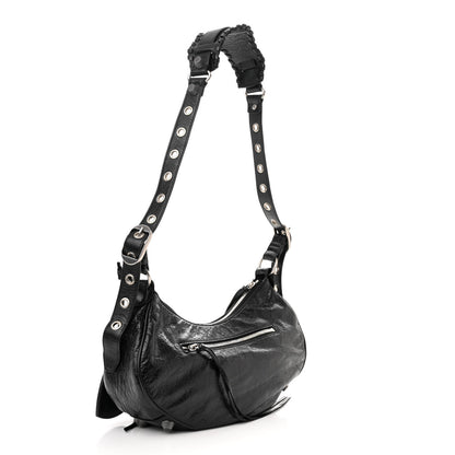 Balenciaga Agneau Arena Small Le Cagole Shoulder Bag Black 3 of 10