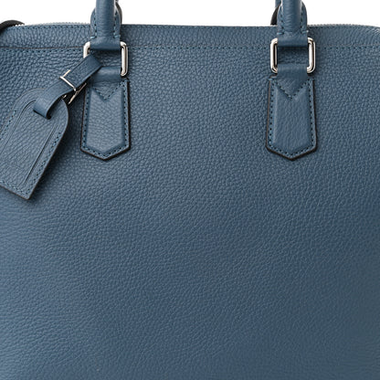 Louis Vuitton Taurillon Victor Briefcase Blue Gris 8 of 10