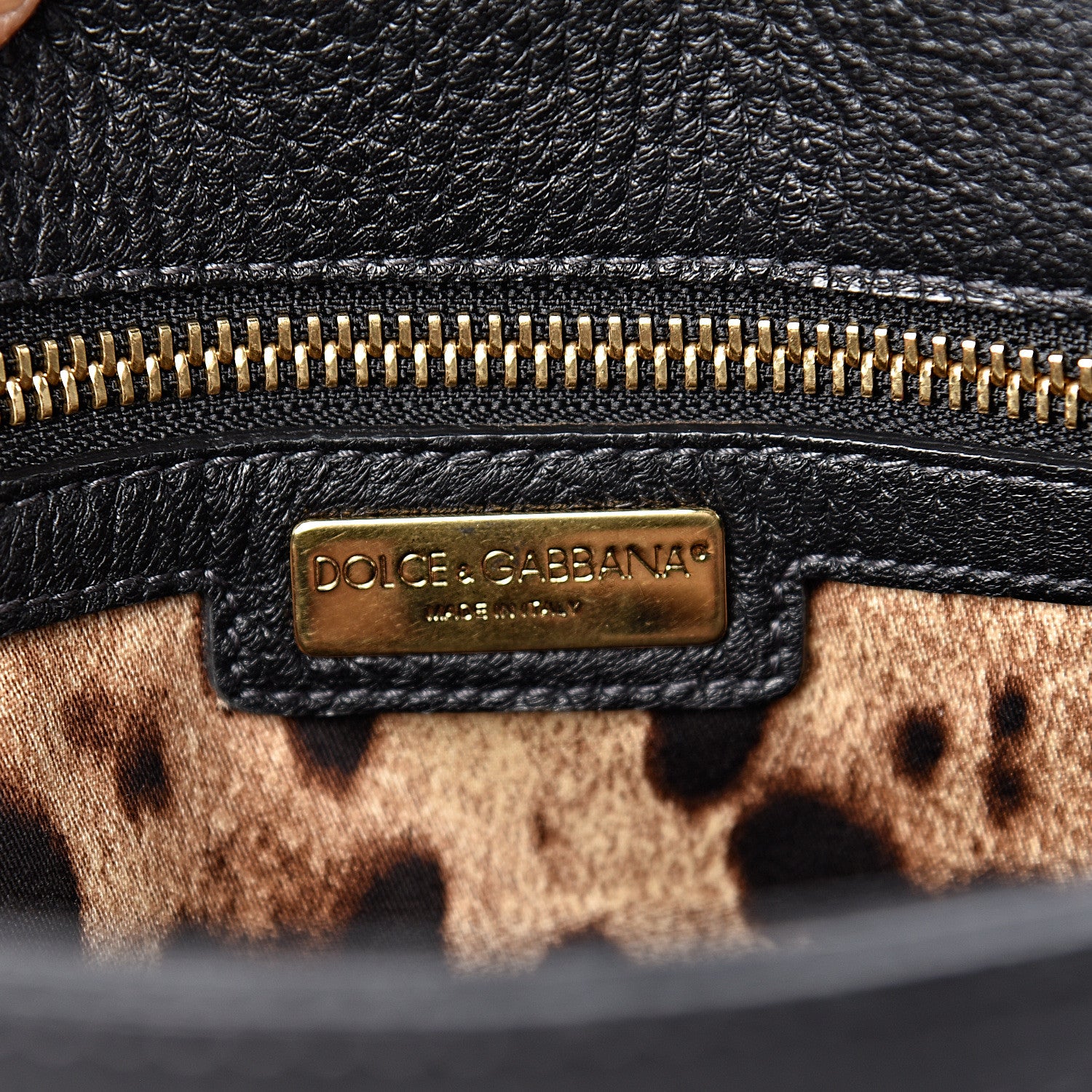 Dolce & Gabbana Grained Deerskin Medium Miss Sicily Satchel Black 8 of 15