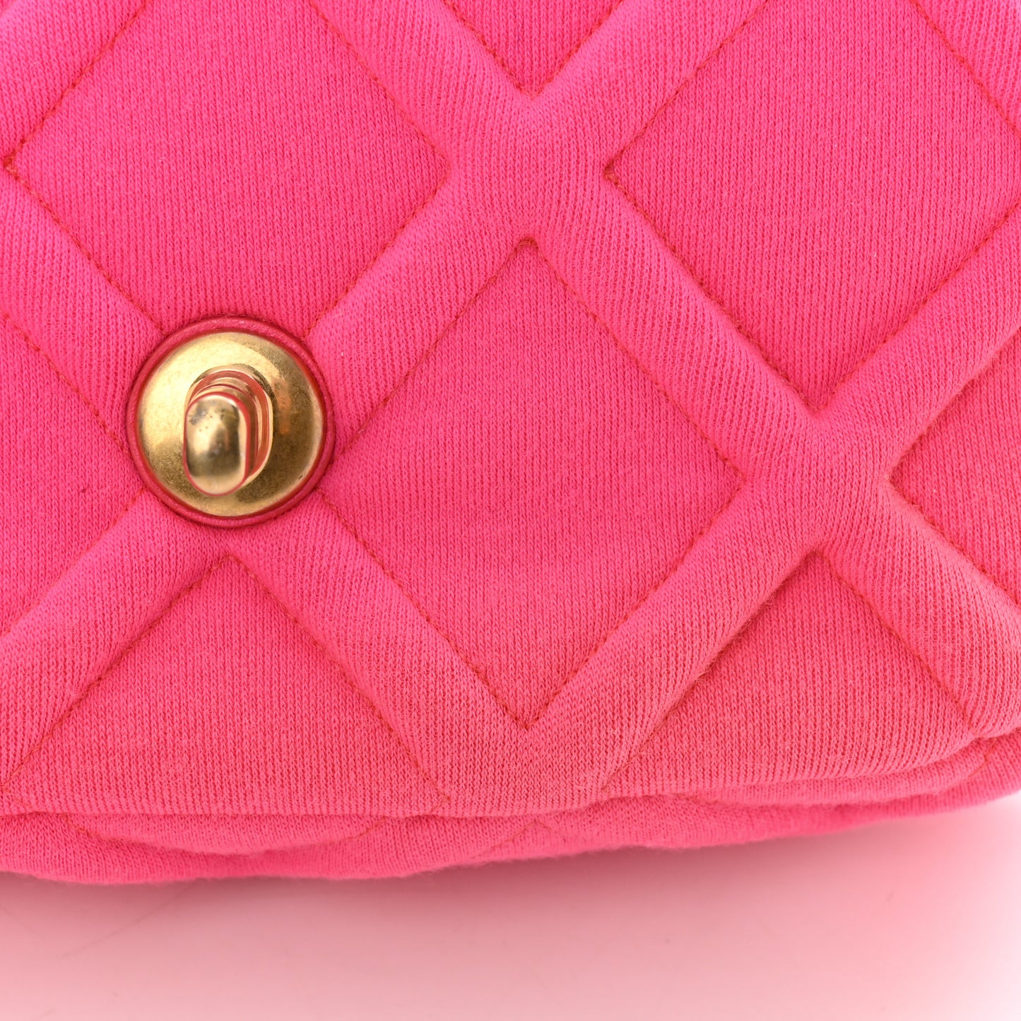 Jersey Quilted Chanel 19 Waist Bag Pink
