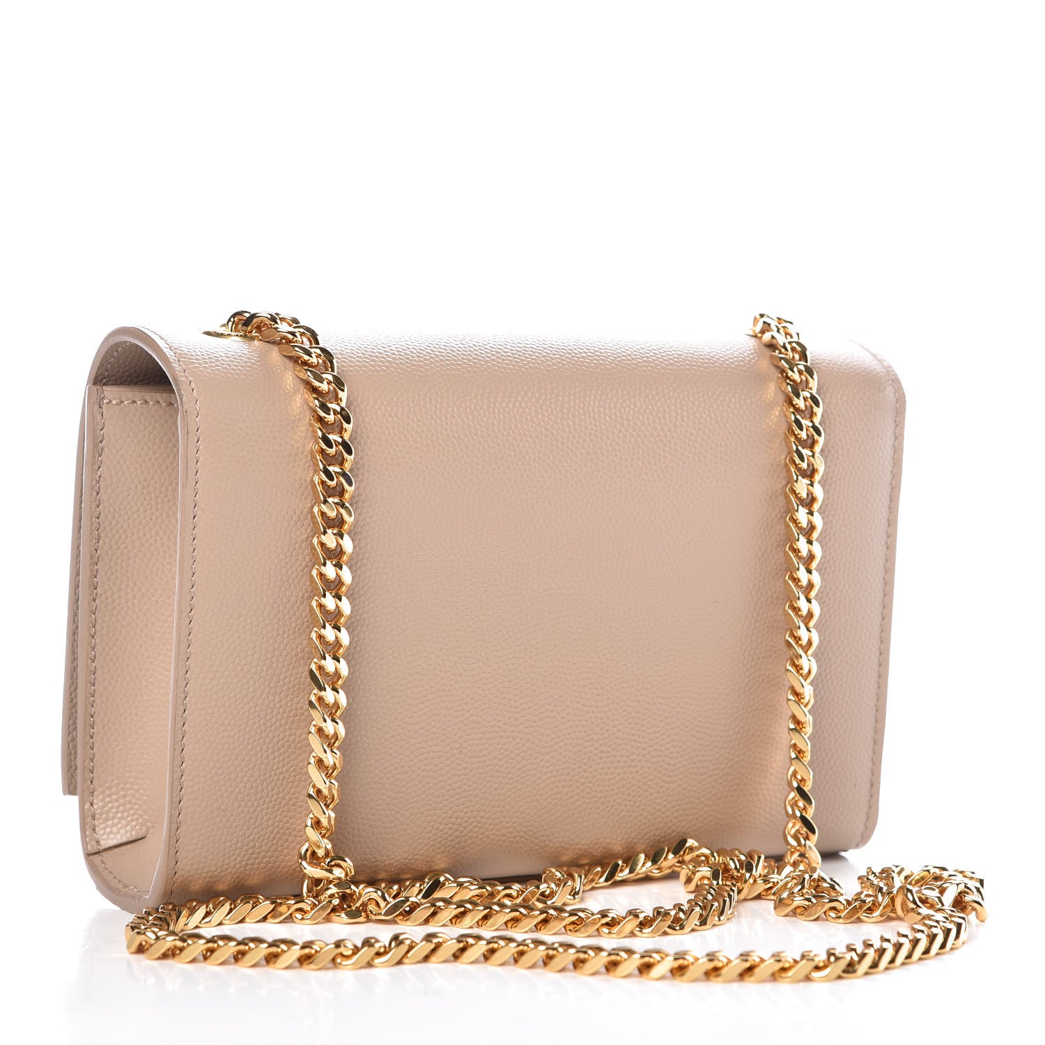 Saint Laurent Grain De Poudre Small Monogram Kate Satchel Nude Powder 3 of 9