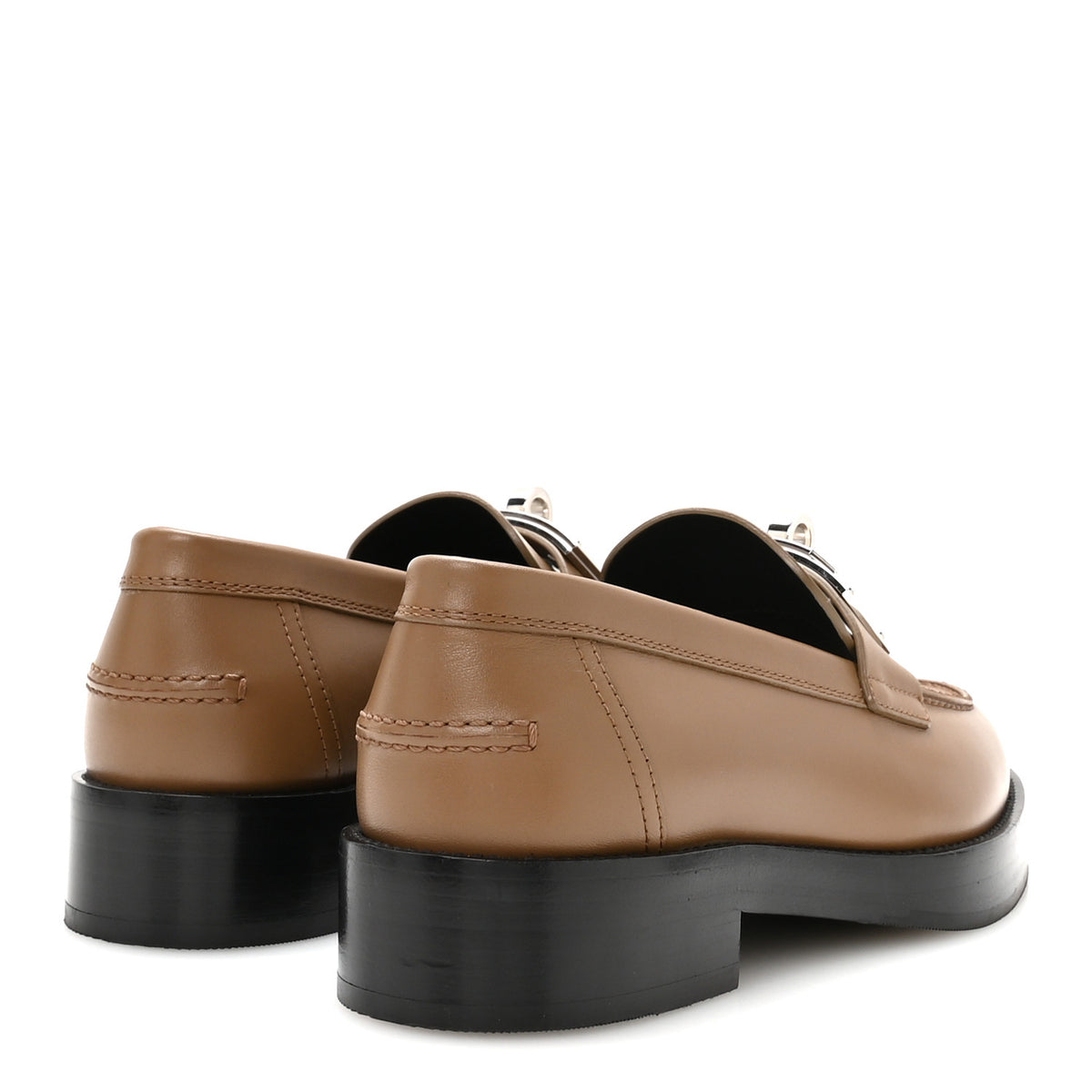 Calfskin Womens Hot Loafer 37 Naturel