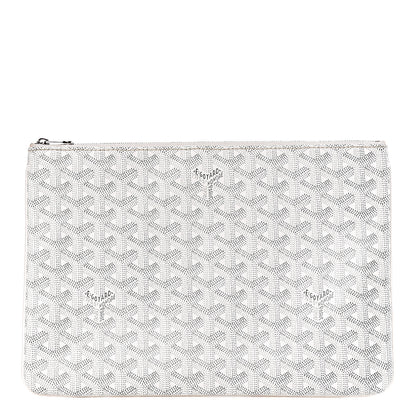 Goyard Goyardine Senat Pochette MM White 1 of 8
