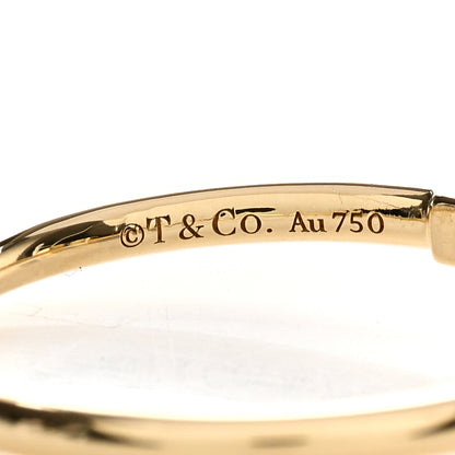 Tiffany 18K Yellow Gold T Wire Ring 54 7 4 of 4