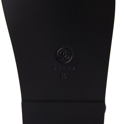 Chanel Grained Calfskin Velcro Dad Sandals 36 Black 9 of 11