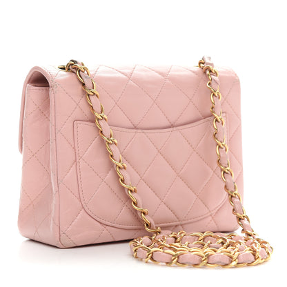 Chanel Lambskin Quilted Mini Square Flap Pink 2 of 11